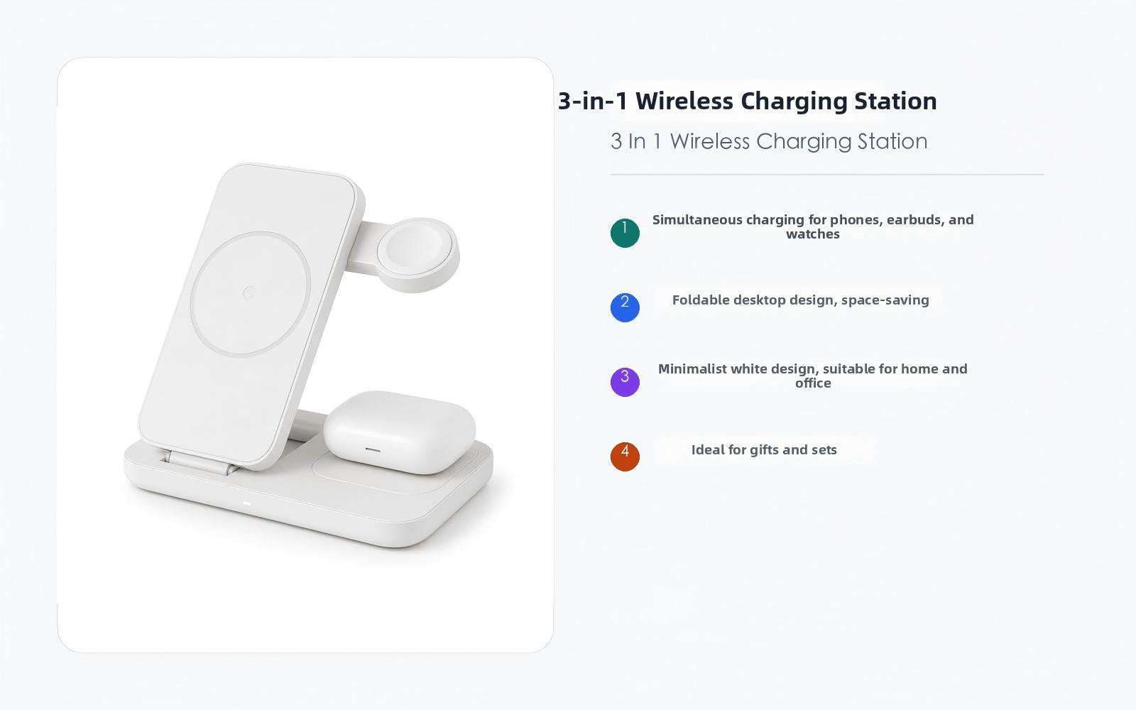3 In 1 Wireless Charging Station MagSafe