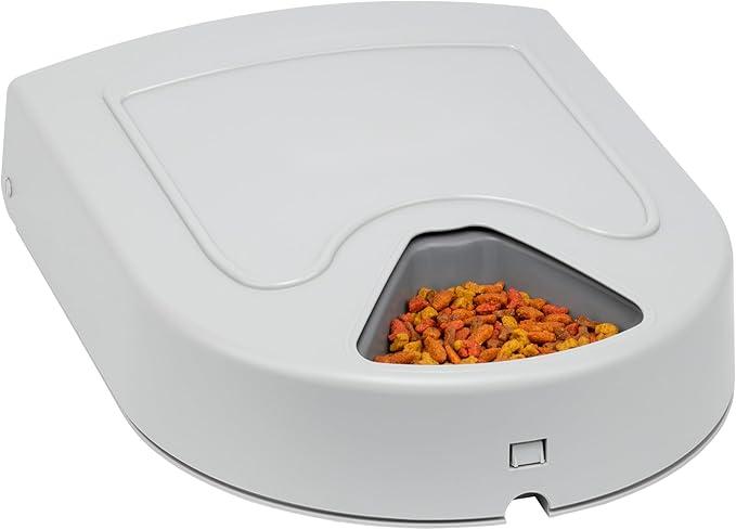 Automatic Dog Feeder, 5 Meals, 40 oz Capacity, Plastic, for Dry Food, Multiple Pets