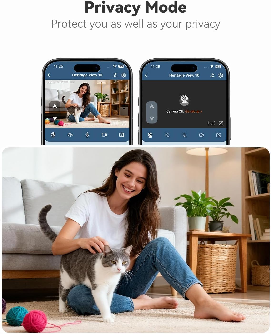 Automatic Cat Feeder with Camera for Two Cats, 6L Automatic Dog Feeder with HD Video and Night Vision, 5G/2.4G WiFi Pet Feeder for Cats & Dogs, SD Card Storage & 2-Way Audio