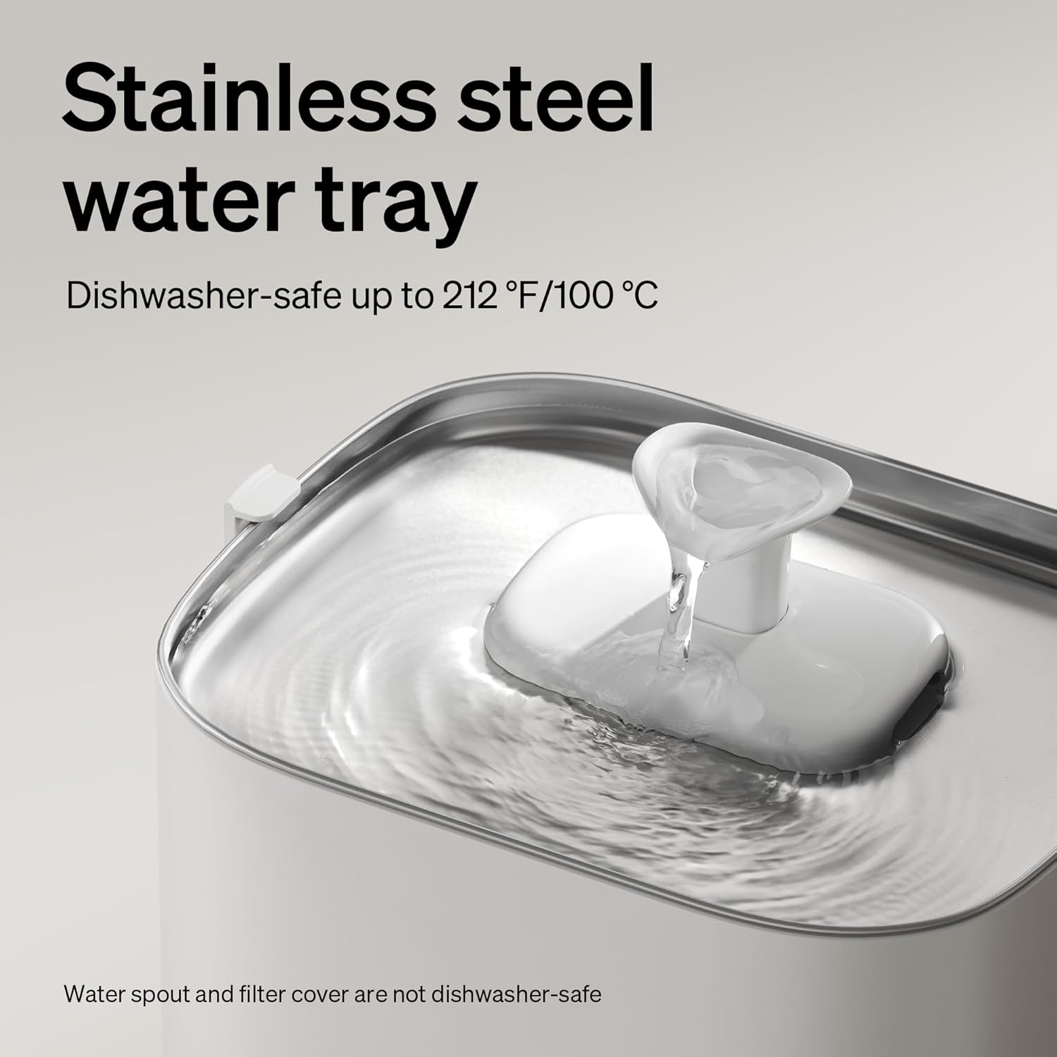 Upgrade Cat Water Fountain, Cordless Cat Fountain Battery Operated, App Monitoring 3L/101oz Dockstream 2 Pet Water Fountain with Stainless Steel Tray, 5GHz WiFi Dog Water Bowl Dispenser